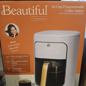 Beautiful 14-Cup Programmable Coffee Maker -Lavender and Gold